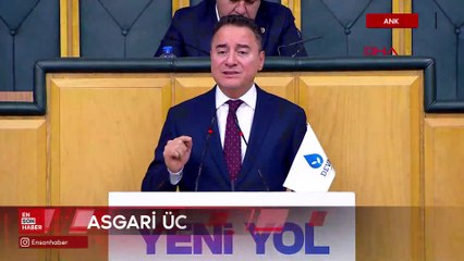 Ali Babacan: Asgari ücretteki artışın en az yüzde 50 olması lazım