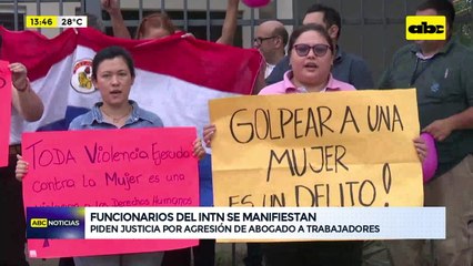 Funcionarios del INTN exige castigo para abogado agresor y piden seguridad para trabajar