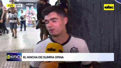 Video: El hincha de Olimpia opina tras sumar su tercera victoria consecutiva ante Trinidense