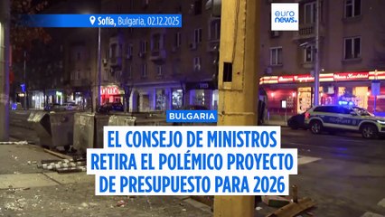 La protesta contra el presupuesto en Sofía (Bulgaria) acaba en disturbios con la Policía