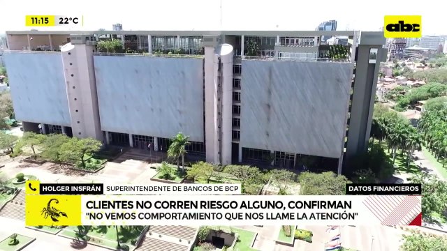 Entidades financieras operan con normalidad, dice superintendente de bancos