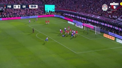 El gol de Omar Alderete para el triunfo de Paraguay frente a Chile