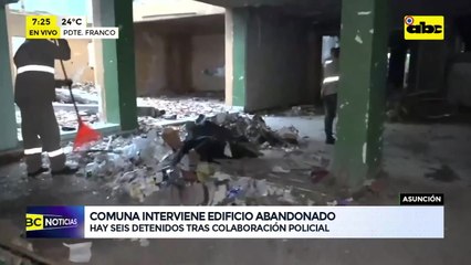 Intervienen edificios abandonados en el centro y demoran a personas en situación de calle