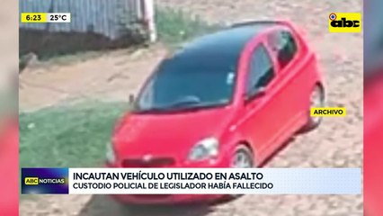 Policía incauta vehículo usado en asalto fatal que ocurrió en Caaguazú