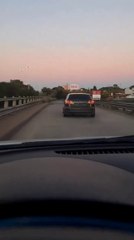 Triple choque y vuelco en la avenida General Paz de Buenos Aires Argentina