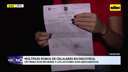 Inseguridad en local nocturno: joven denunció robo de su celular