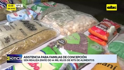 Envían 44 mil kilos de alimentos a Concepción: hay unas dos mil familias afectadas por inundaciones