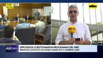 Diputados cuestionaron a ministro de Educación por kits y “hambre cero”