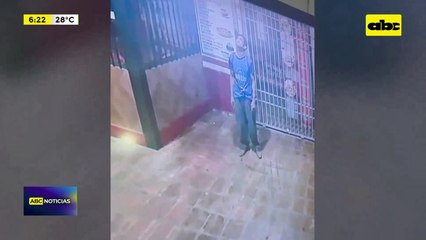 Video: Detienen a sospechoso de robar en un local gastronómico de San Lorenzo