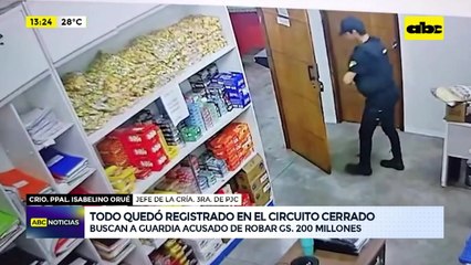 Pedro Juan Caballero: buscan a guardia acusado de robar G. 200 millones