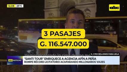 Agencia amiga de Santiago Peña acapara millonarias licitaciones para viajes