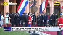 Con el izamiento de la bandera inician oficialmente los festejos por los 214 años de independencia