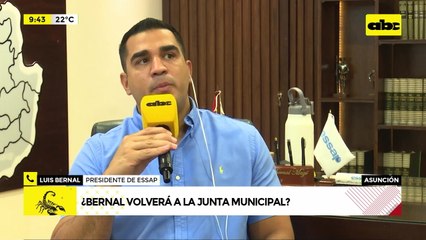Luis Bernal, presidente de la Essap: ¿Bernal volverá a la Junta Municipal?