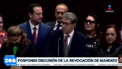 Posponen discusión de revocación de mandato: Ricardo Monreal