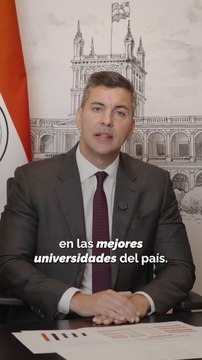 Santiago Peña sobre ampliación de becas el gobierno
