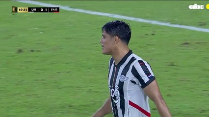 El penal errado por Lorenzo Melgarejo ante Sao Paulo