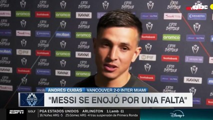 Andrés Cubas y el tenso cruce con Lionel Messi