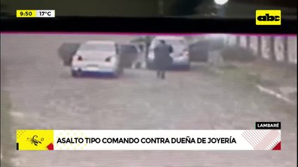 Asalto en Lambaré: delincuentes armados se alzaron con joyas