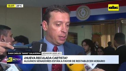 Cartismo rumbo a una nueva reculada: Galaverna, a favor de volver al cambio de hora