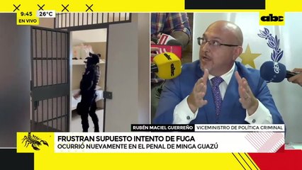 Siguen saltando falencias en cárcel de Minga Guazú: central de monitoreo no estaba conectada al MJ