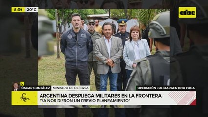 Argentina despliega militares en sus fronteras: ¿cómo afecta a Paraguay?