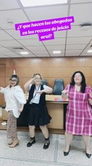 Abogada María Muñoz durante el "receso" en juicio