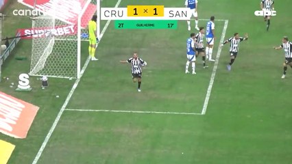 La asistencia de Gustavo Caballero en el empate de Santos