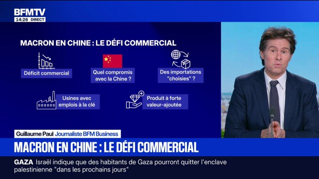 Compromis, importations, emplois...Le défi commercial d'Emmanuel Macron en déplacement en Chine
