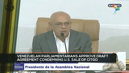 FTS 8:30 02-12: Venezuelan parliamentarians approve draft agreement condemning U.S. sale of CITGO