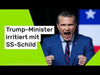 Pete Hegseth: "Das ist so unprofessionell!" Trump-Minister irritiert mit SS-Schild