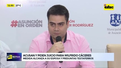 Fiscal presenta evidencias y sostiene acusación contra Wilfrido Cáceres