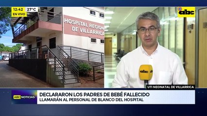 Fiscal tomó declaración a padres de bebé fallecido por supuesta falta de UTI en Villarrica
