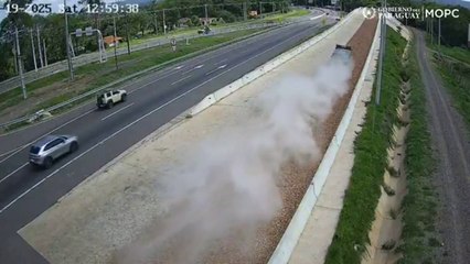 Rampa de frenado evitó accidente en Pedrozo