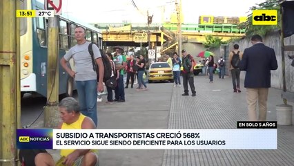 Cada vez más plata para transportistas: subsidio creció 568 % en cinco años