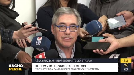 Gobierno anuncia que se desactiva el paro de colectivos