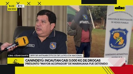 Cayó el supuesto mayor acopiador de marihuana que operaba en Saltos del Guairá