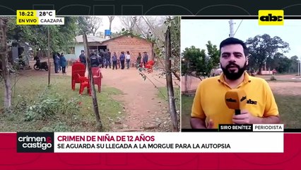 La crónica del triste final de una niña en Caazapá