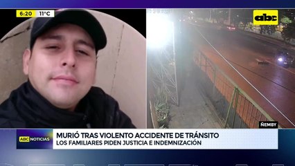 Familiares de víctima fatal de accidente piden indemnización para sus hijos