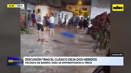 Barrio Jara: enfrentamiento a tiros después del clásico