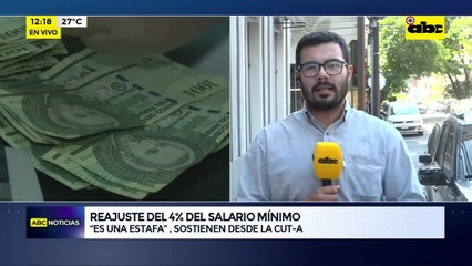 Aumento del salario mínimo sería del 4%: “es una estafa”, dice central obrera