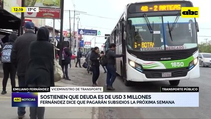 Viceministro dice que abonarán subsidio a transportistas esta semana, pero difiere en el monto