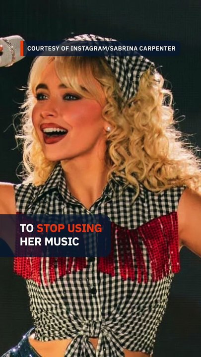 Sabrina Carpenter tells White House to stop using her music