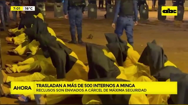 Trasladan a más de 500 reclusos de la Penitenciaría de Ciudad del Este a nuevo penal en Minga Guazú