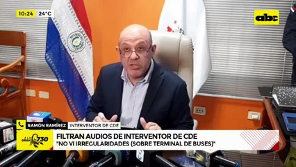 La versión del interventor de CDE sobre los audios filtrados supuestamente de su oficina