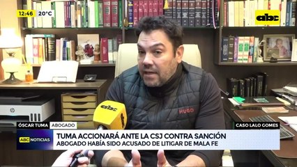 Abogado de la familia de “Lalo” Gomes accionará contra sanción ante la CSJ