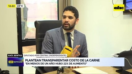 Diputado pide transparentar estructura de costos de la carne