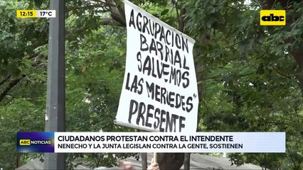 Protestan contra “Nenecho” y sus concejales: “legislan en contra de la gente” denuncian