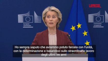 Von der Leyen: "Entriamo in era indipendenza energetica da Russia"