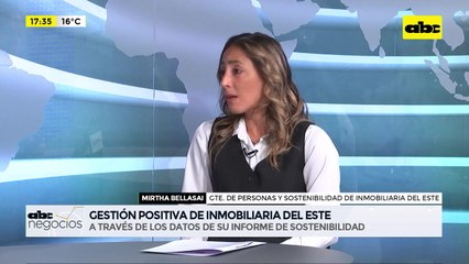 ABC Negocios - Entrevista a Mirtha Bellasai, gerente de personas y sostenibilidad de Idesa