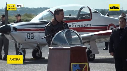 Discurso de Santiago Peña tras la llegada de los Super Tucano